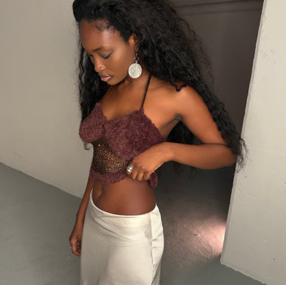 Velvet Moss Knit Top