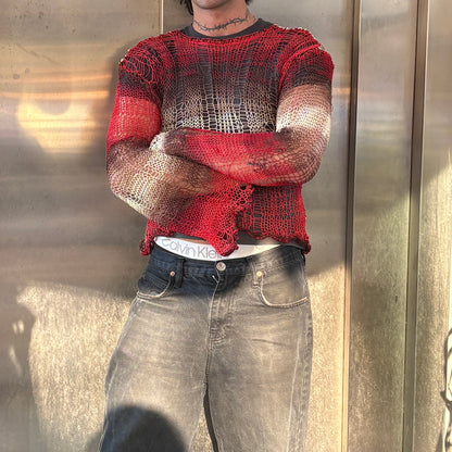 Lav Messy Knit Sweater for Men