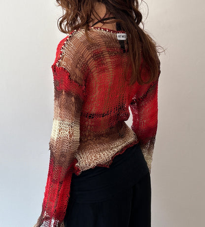 Lav Messy Knit Sweater