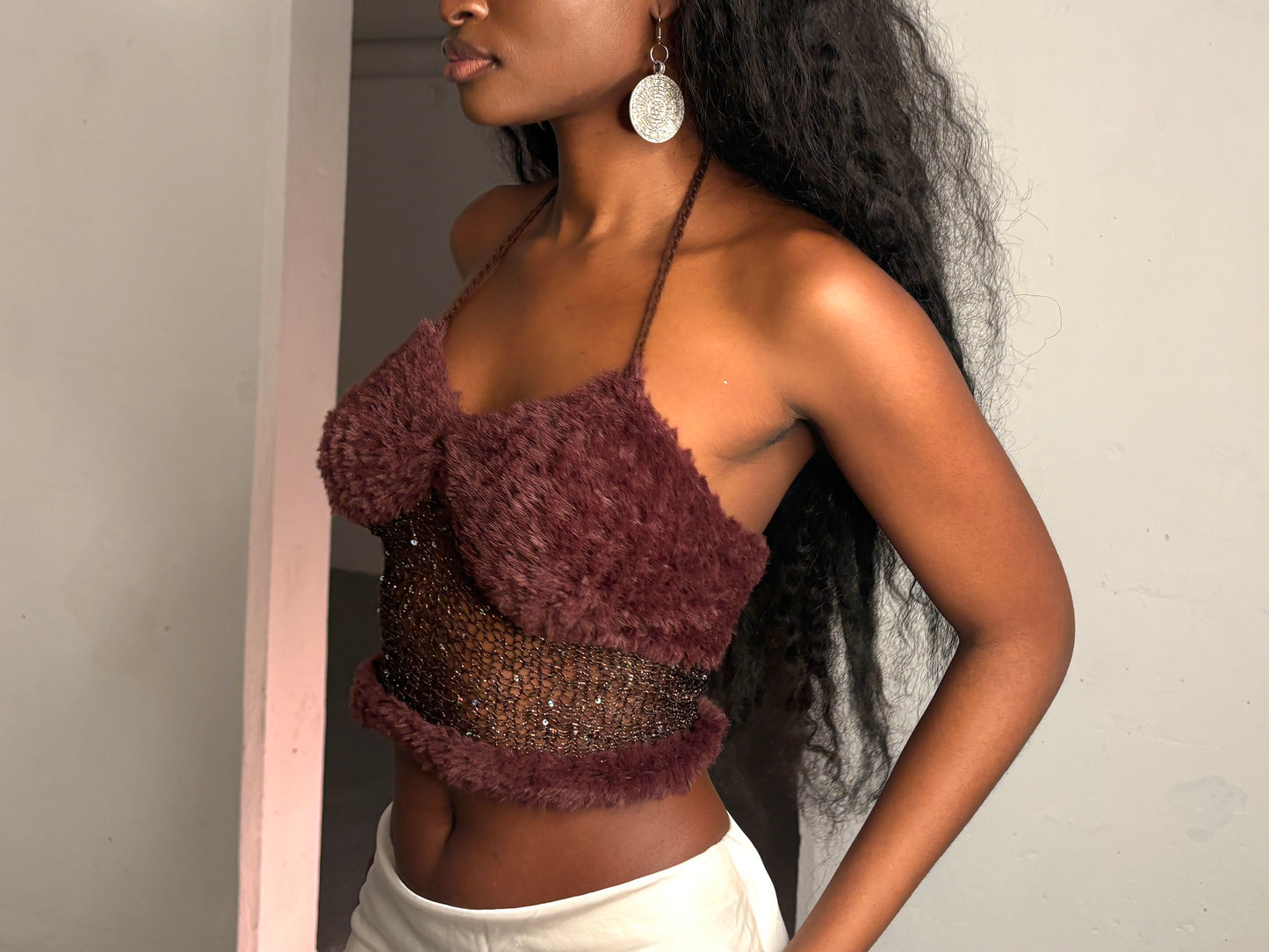 Velvet Moss Knit Top