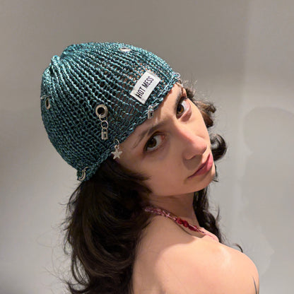 TEAL Mesh Knit Hat