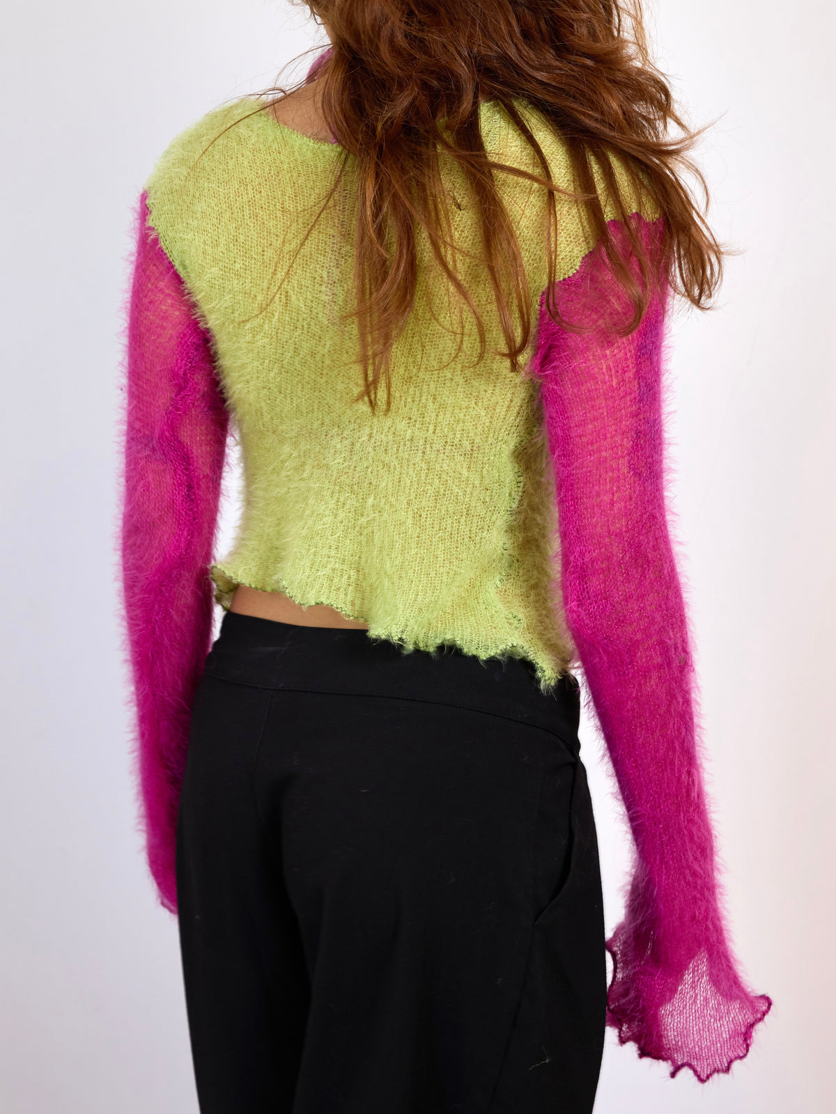 Lime Shock Knit Sweater
