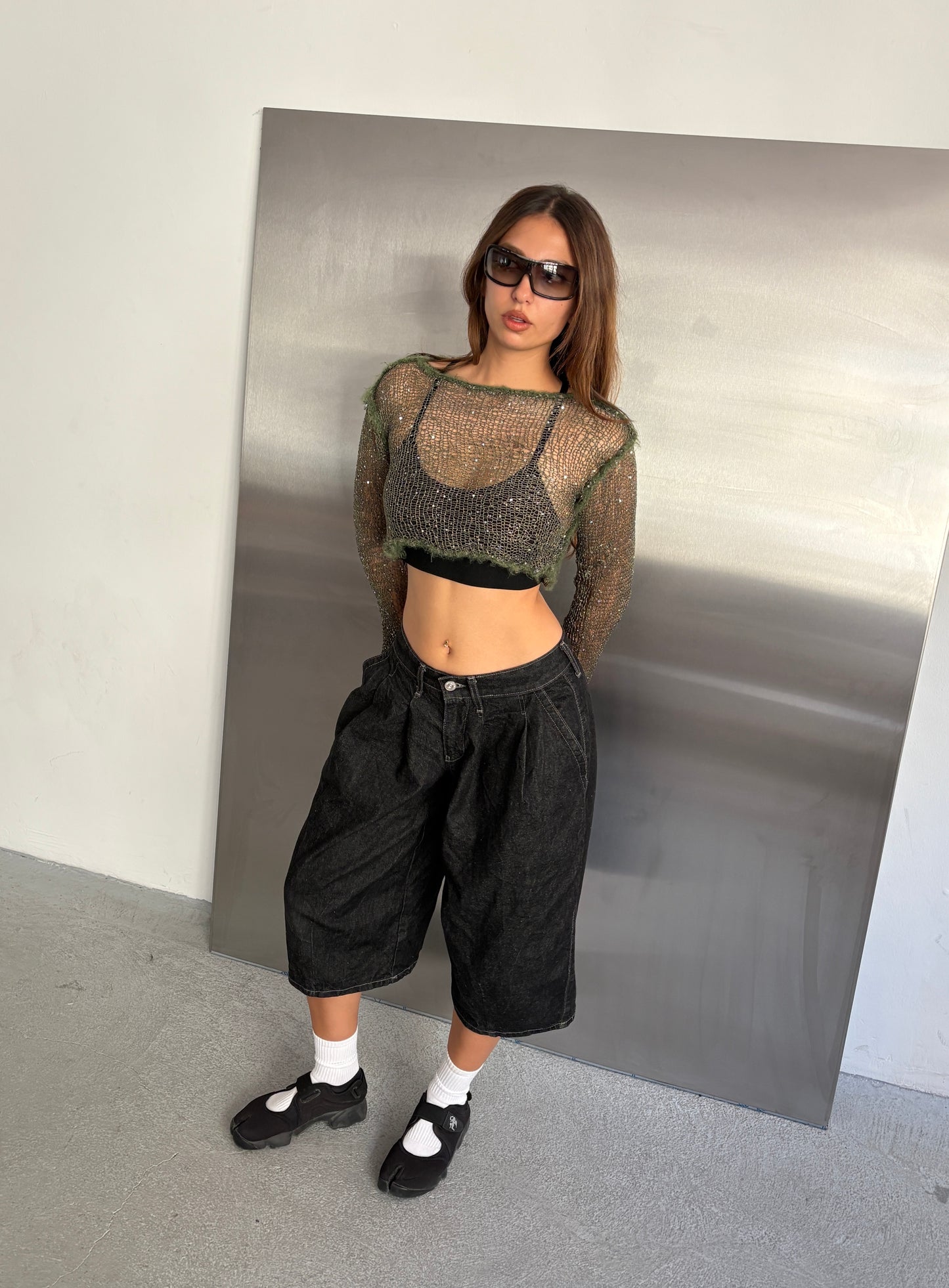 Green Glitter Top
