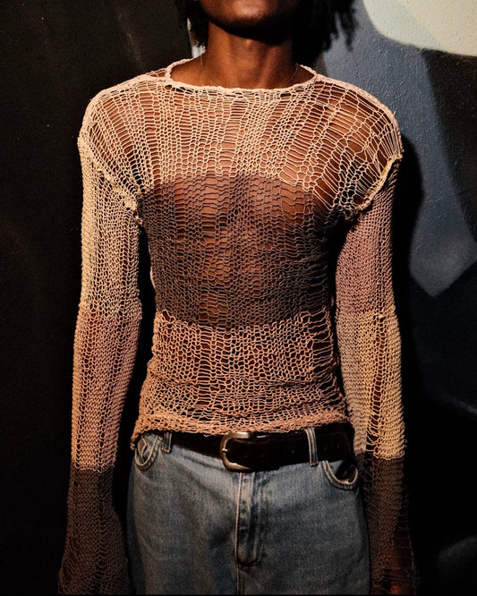Nude Web Knit Sweater