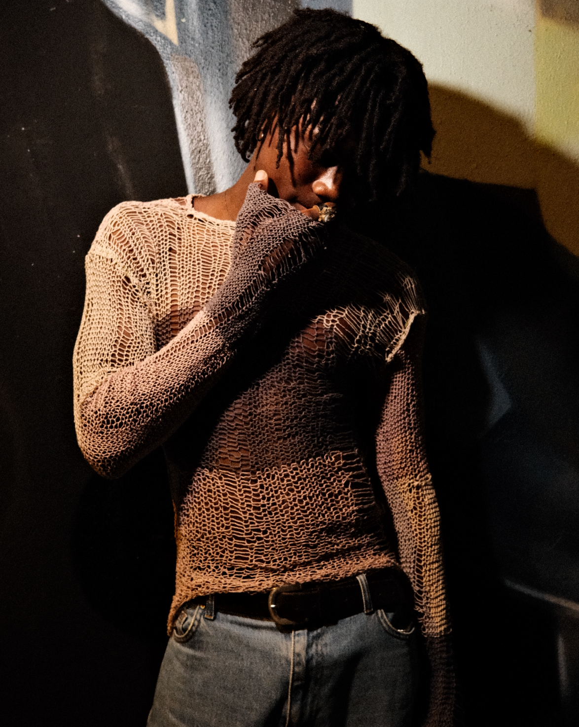 Nude Web Knit Sweater