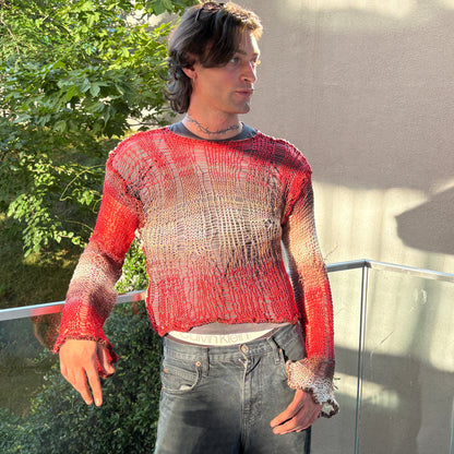 Lav Messy Knit Sweater for Men