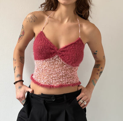 Strawberry Heat Knit Top