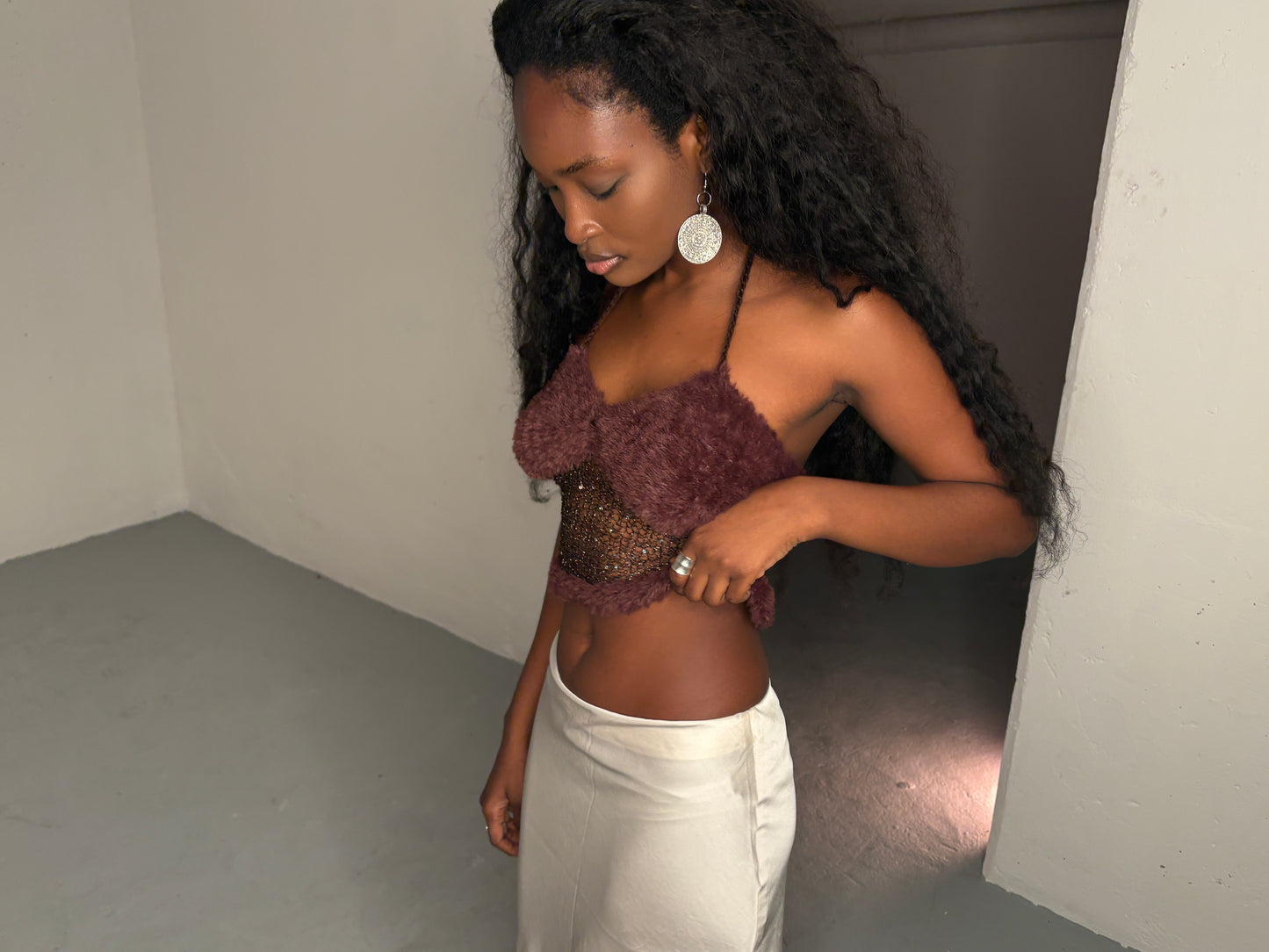 Velvet Moss Knit Top
