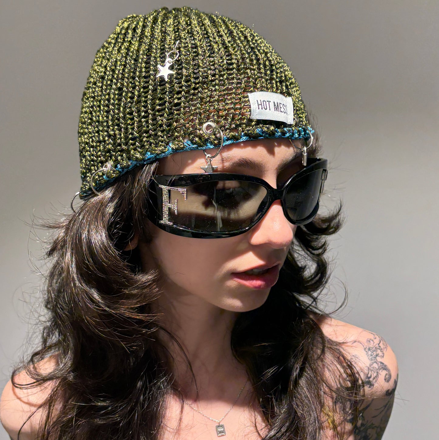 Moss Mesh Knit Hat