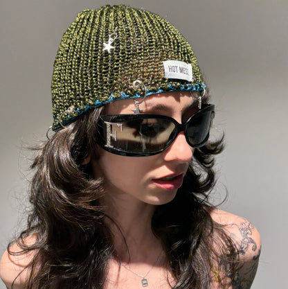 Moss Mesh Knit Hat