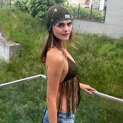 Moss Fringe Top
