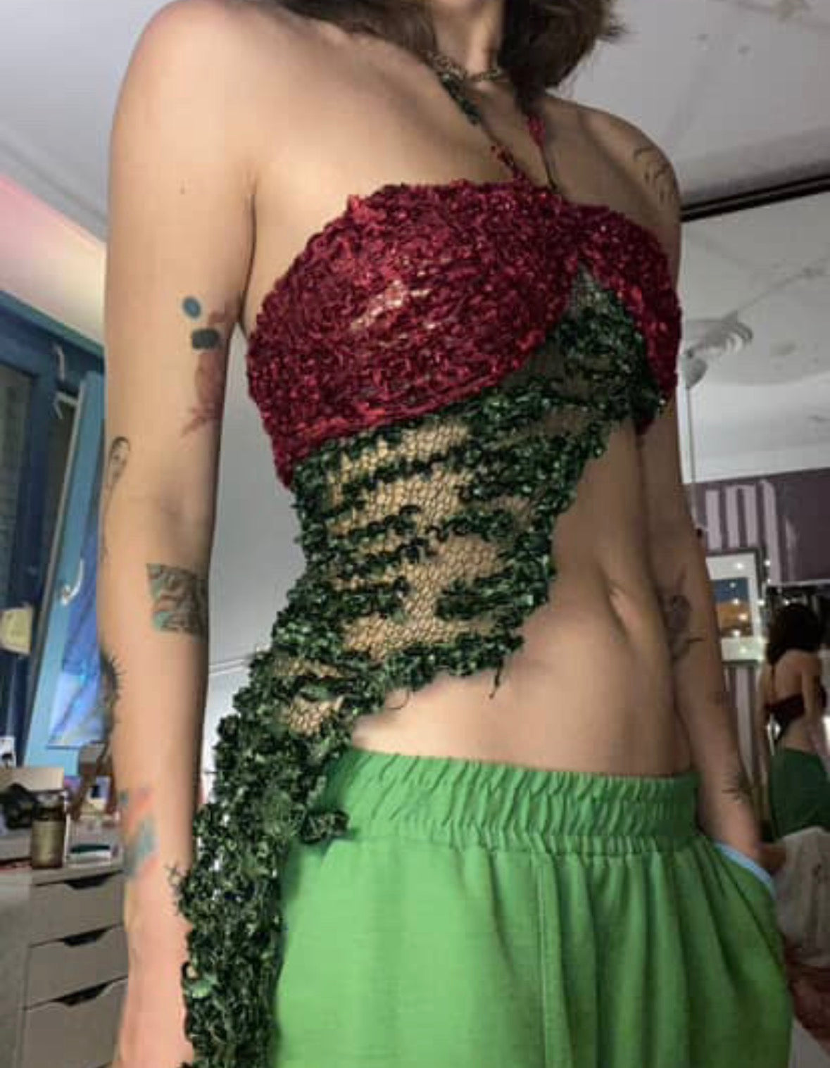 Poison Ivy Knit Top