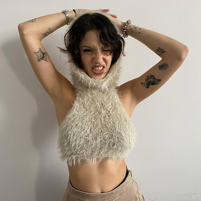 Fluffiest Hoodie Knit Top