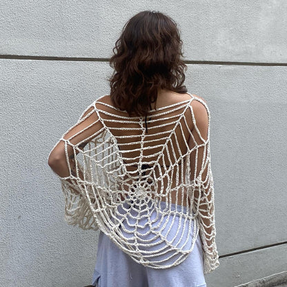 SPIDER WEB KNIT SWEATER