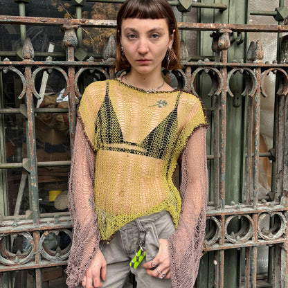 Butter Messy Web Knit Sweater