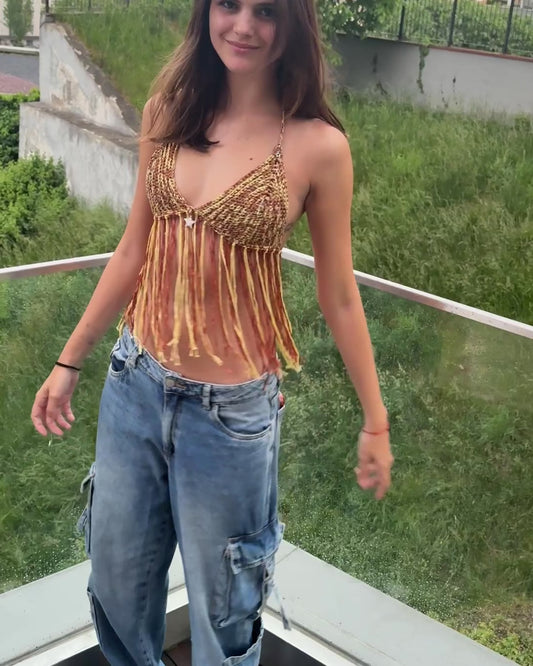 Fringe Top -  Honey