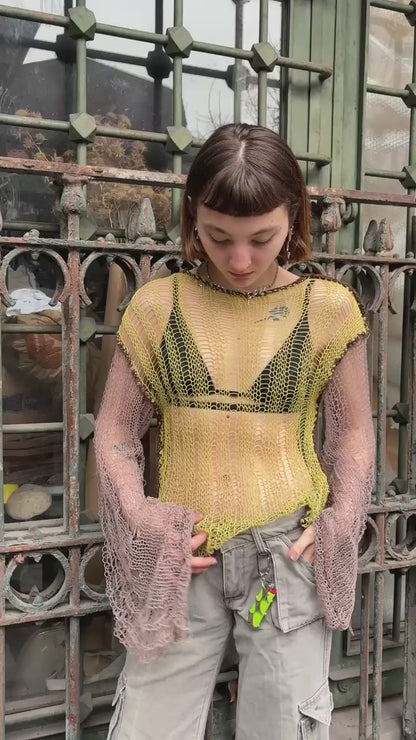 Butter Messy Web Knit Sweater