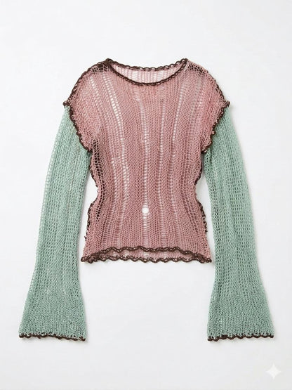 Moon Messy Web Knit Sweater